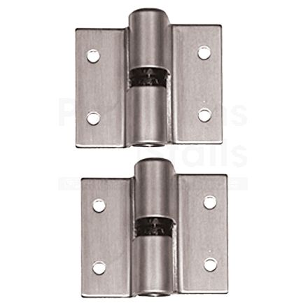 Surface Mounted S.S. Hinge Set- Rh In, Lh Outswing